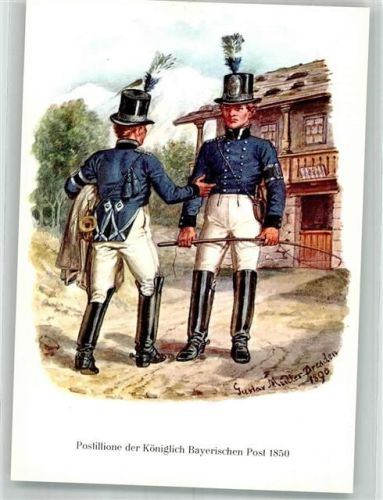 sign. Müller, Gustav Postillione der Königlich Bayerischen Post 1850