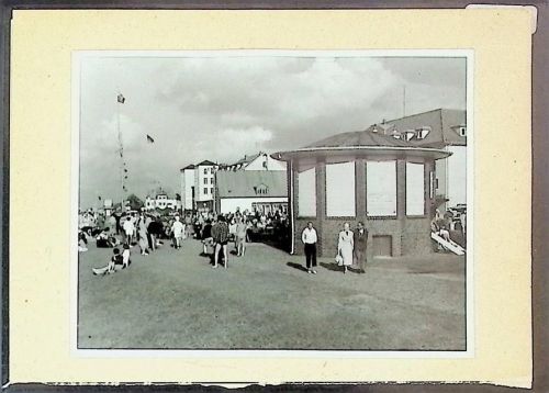 Duhnen Foto montiert auf Karton Musikpavillon Fotograf Otto Schulze