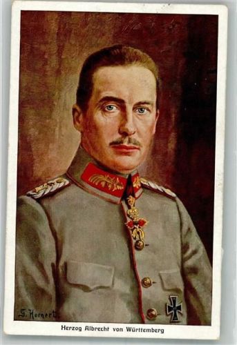 1915 sign. Hornert S. Herzog Albrecht von Württemberg