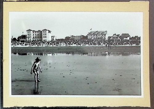 Duhnen Foto montiert auf Karton Strand bei Ebbe Fotograf Otto Schulze