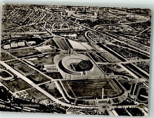 Charlottenburg Fliegeraufnahme vom Olympiastadion Verlag Kunst und Bild