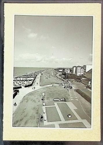 Duhnen Foto montiert auf Karton Promenade und Strand Fotograf Otto Schulze
