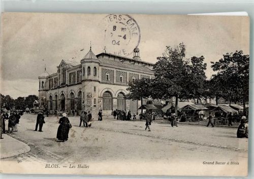 Blois 1904 Marktszene Les halles