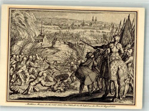Die Schlacht bei St. Jakob an der Birs im Jahre 1444 Wohlfahrtskarte Schweizer Rotes Kreuz