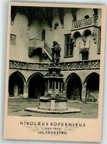 Krakau 1943 Denkmal des Nikolaus Kopernikus in der Burg zu Krakau