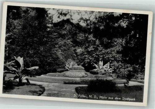 St. Pölten 1942 Feldpost WK II Motiv im Stadtpark