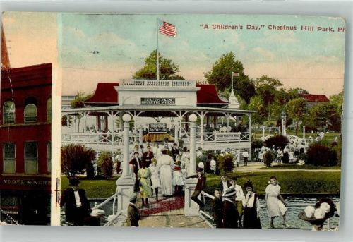 Philadelphia 1911 Chestnut Hill Park Kindertag