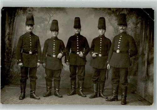 Militärpolizisten auch als Feldjäger bekannt Privatfoto (Militär) 1911 Gebrauchsspuren