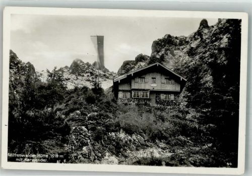 Mittenwalder Hütte 1936 Hüttenstempel