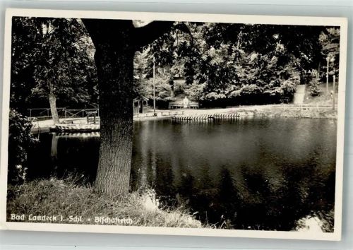 Landeck 1940 Feldpost WK II Res.Laz. Bischofteich Bad Landeck