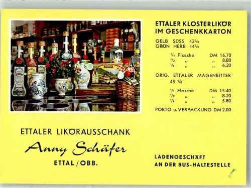 Ettal Likörausschank Anny Schäfer Ettaler Klosterlikör