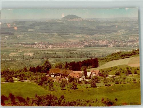 Gingen Fliegeraufnahme vom Gasthaus Grünenberg Foto Original aus Archiv eines Ansichtskartenverlags Ort handschriftlich