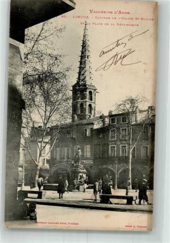 Limoux Kirche St.martin Plce de Republique Denkmal