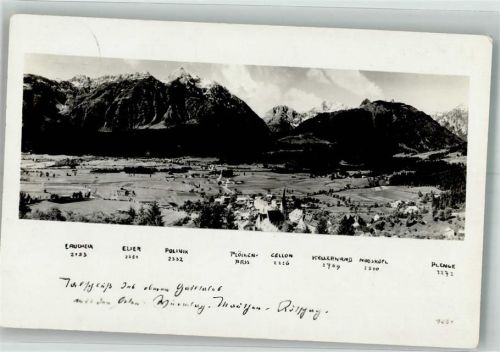 Ehrwald 1932 Ort handschriftlich Gaistal