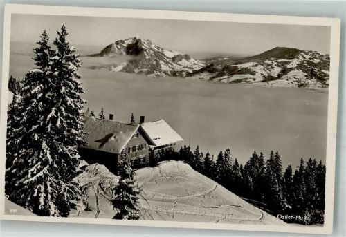 Ostlerhütte Winter Hüttenstempel Ostler-Hütte