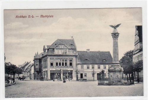 Kirchhain mit Marktplatz. Feldpost, mit Stempel von 1915. Gute Erhaltung.