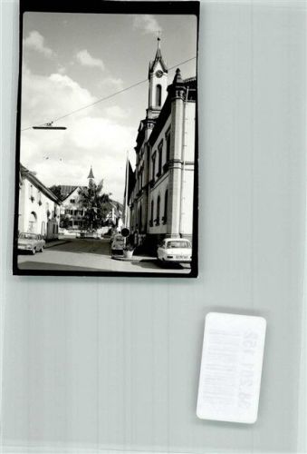 Auggen Hauptstraße mit Rathaus Foto Original aus Archiv eines Ansichtskartenverlags Ort handschriftlich