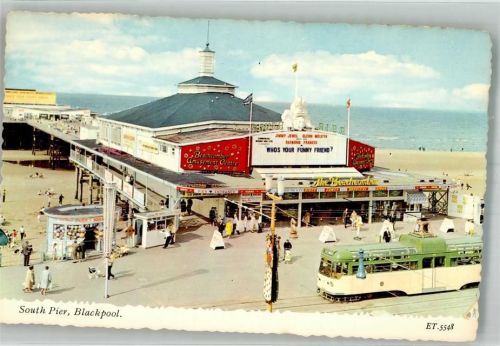 Blackpool South Pier Straßenbahn Kiosk