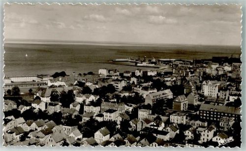 Cuxhaven Fliegeraufnahme der Stadt mit Alte Liebe