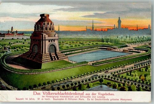 Leipzig 1915 Vogelschau