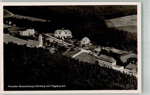Rummelsberg 1937 Fliegeraufnahme der Anstalten Rummelsberg