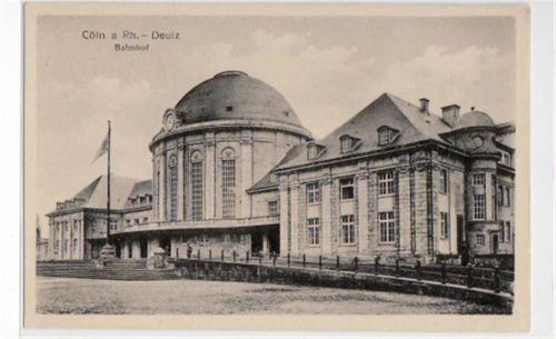 Köln Deutz 105 Köln - Deutz mit Blick auf den Bahnhof ungelaufen Leichter Bug unten rechts, sonst gut erhalten