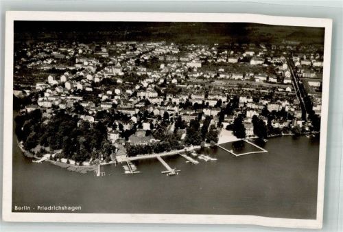 Friedrichshagen Fliegeraufnahme des Ortsteiles am Müggelsee