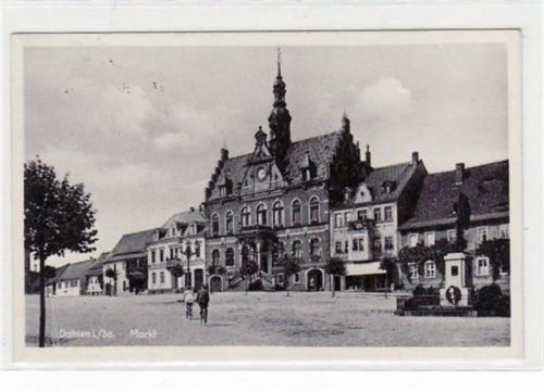 Dahlen mit Markt gelaufen von 1935. Gute Erhaltung.