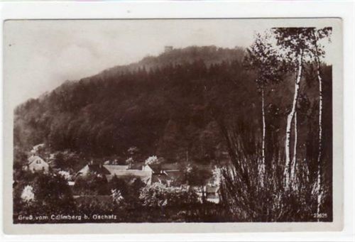 Collm Collmberg bei Oschatz mit Gesamtansicht gelaufen von 1926. Gute Erhaltung.