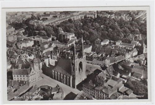 Köthen Köthen, Orig. Fliegeraufnahme mit Kirche ungelaufen Top Erhaltung.