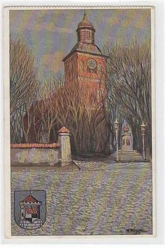 Angerburg Angerburg / Wegorzewo. Kirche Kaiser-Wilhelm-Denkmal gelaufen 1918. Gute Erhaltung.