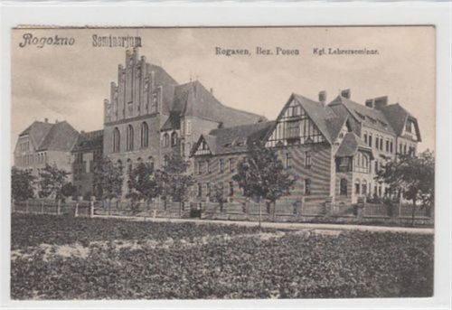 Rogasen / Rogozno. Kgl. Lehrerseminar gelaufen. Gute Erhaltung.