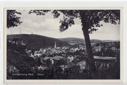Velbert Langenberg mit Totale gelaufen von 1933, Marke entfernt kleiner Knick oben und unten links, sonst gut erhalten