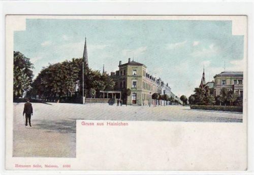 Hainichen Hainichen mit Hotel. ungelaufen um 1900 Gute Erhaltung.