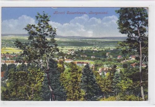 Totalansicht vom Kurort Sauerbrunn im Burgenland. 1941 Feldpost Leichte Abschürfungen oben und an den Ecke n. Rückseite leicht fleckig, sonst gut erhalten