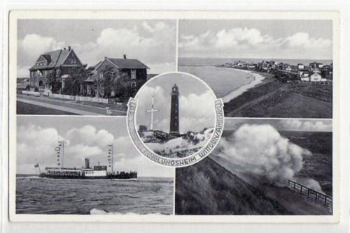 Wittdün Wittdünn a. Amrum, 5 Abbildungen mit Leuchtturm. Karte beschrieben Leichter Schriftdurchdruck, sonst gut erhalten