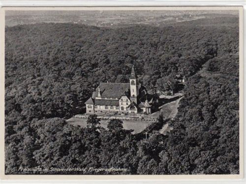 Schwerte Schwerte. Ausflugslokal Freischütz im Schwerter Wald, Fliegeraufnahme ungelaufen Gute Erhaltung.