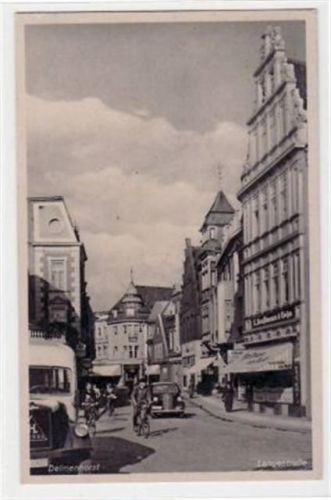 Delmenhorst Delmenhorst mit Langestraße gelaufen, 1940. Gute Erhaltung.
