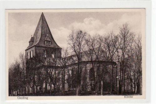 Garding Garding mit Kirche ungelaufen kleiner Knick unten rechts, sonst gut erhalten