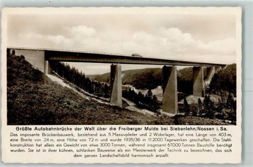 Siebenlehn Autobahnbrücke Freiberger Mulde