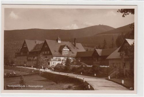 Teichmannbaude - Kreis Hirschberg / Jelenia Góra im Riesengebirge ungelaufen Top Erhaltung.