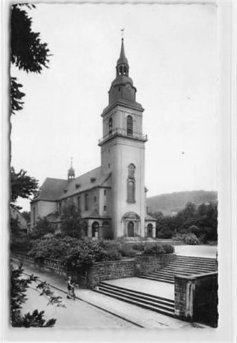 Wiebelskirchen an der Saar. ein Blick zur Kirche. Karte beschrieben Gute Erhaltung.