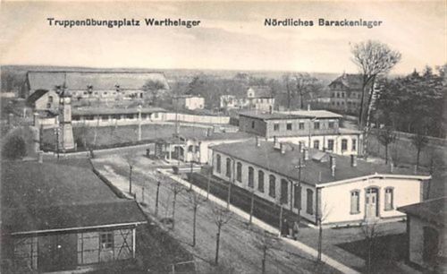 Truppenübungsplatz Warthelager - Kreis Posen / Poznan. Nördliches Barackenlager. 1918 Feldpost Gute Erhaltung.