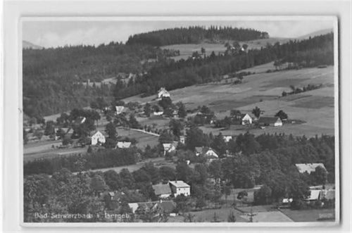 Bad Schwarzbach Bad Schwarzbach / Czerniawa-Zdrój - Kreis Lauban / Powiat Lubanski gelaufen 1937. Gute Erhaltung.