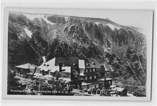 Hampelbaude / Schronisko Strzecha Akademicka - Kreis Hirschberg / Jelenia Góra im Riesengebirge ungelaufen Gute Erhaltung.