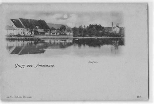 Stegen am Ammersee bei Inning im Mondschein ungelaufen Gute Erhaltung.