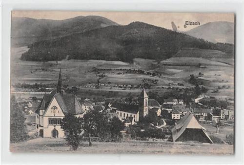 Elzach Elzach. Gesamtansicht. Feldpost, Stempel von 1917. Leichter Stempeldurchdruck, sonst gut erhalten