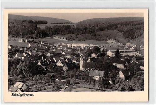 Königsbronn. Gesamtansicht mit Kirche ungelaufen Leichter Bug oben links, sonst gut erhalten