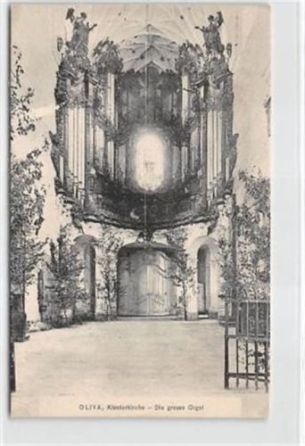 Oliva / Oliwa. grosse Orgel in der Klosterkirche ungelaufen Leichte Abschürfung Vorderseite, sonst gut erhalten