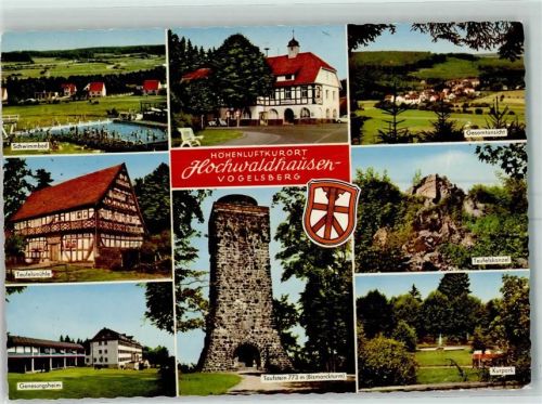 Hochwaldhausen Schwimmbad Taufstein Teufelsmühle Gasthaus Zum Felsenmeer Telefonhäuschen Kurpark